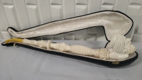 Hand Carved Turkish Pipe with a Hard Case - 19" Long