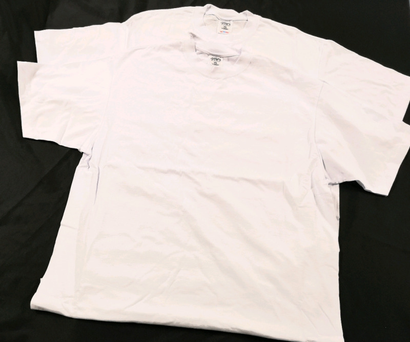 2 New Shaka sx 2XL Men's White T-shirts