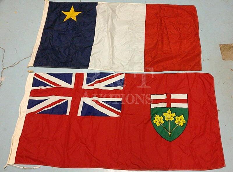 Ontario & Acadia Flags - 6'x3' Each