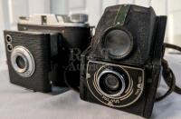 Vintage Ansco Flash Clipper and Vintage Barnet - Ensign Ful-Vue Cameras