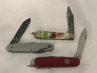 Lot of 3 Vintage Pocket Knives