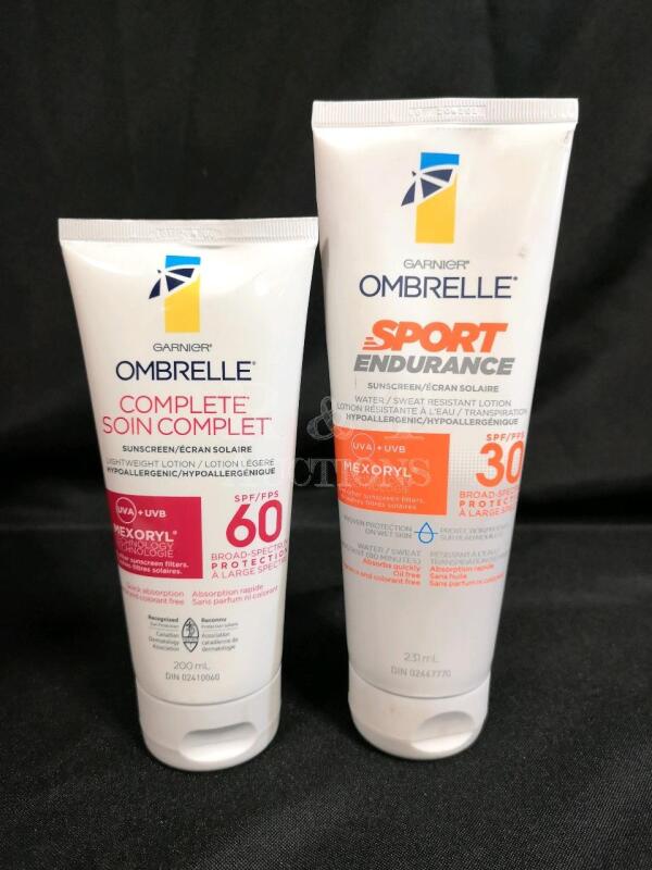 2 New Garnier Sunscreen Lotions 200ml each.