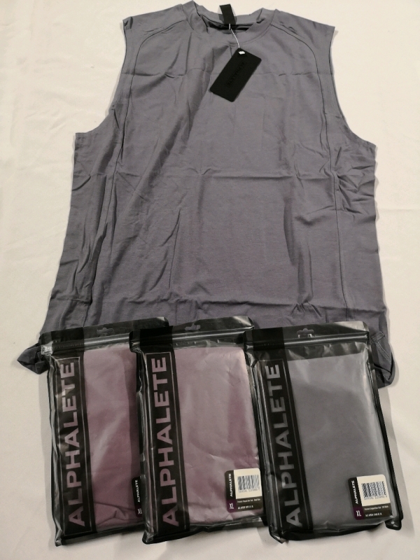 4 New ALPHALETE Men's XL Tank Tops