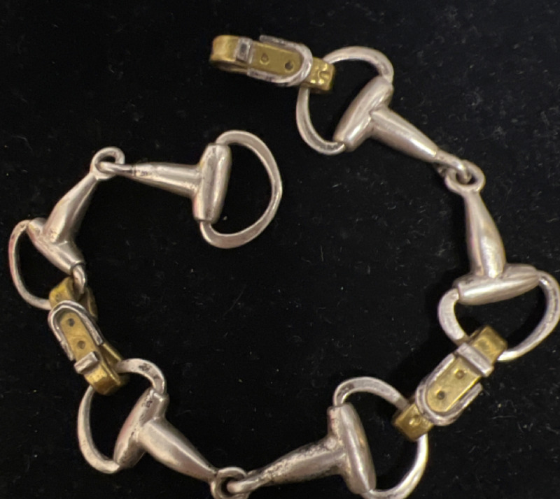 Snaffle Bit 925 Sterling Bracelet