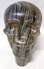 Rare Stellar MCM Iridescent Art Glass Skull - 2