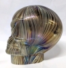 Rare Stellar MCM Iridescent Art Glass Skull - 5