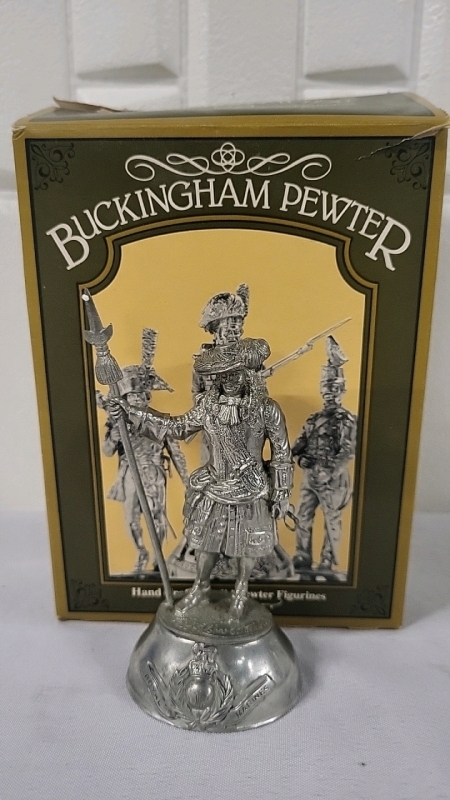 Vintage Buckingham Pewter Solid Figurine - No 48