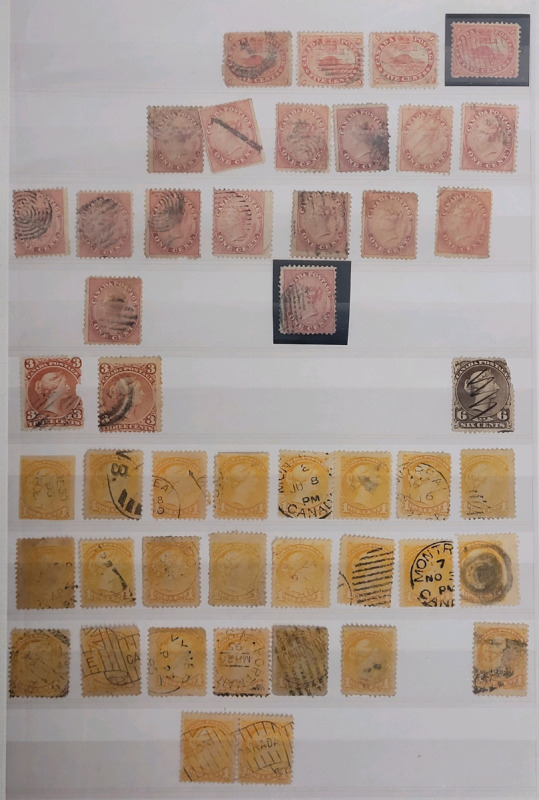 WOW 1859 - 1955 Canadian Postage Stamps . One Cent - 20 Cent Stamps