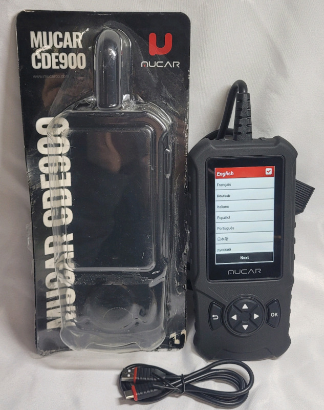MUCAR CDE900 OBD2 Scanner, Check Engine Code Reader for Vehicles - New