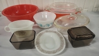 Lot of Pyrex & Fireking Serving Dishes