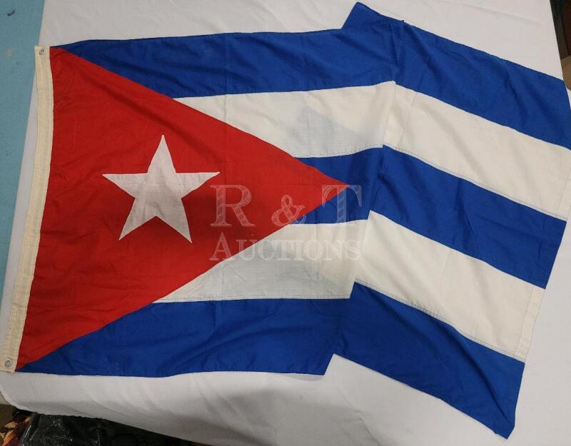 CUBA National Flag , Cloth - 32"&times;68"