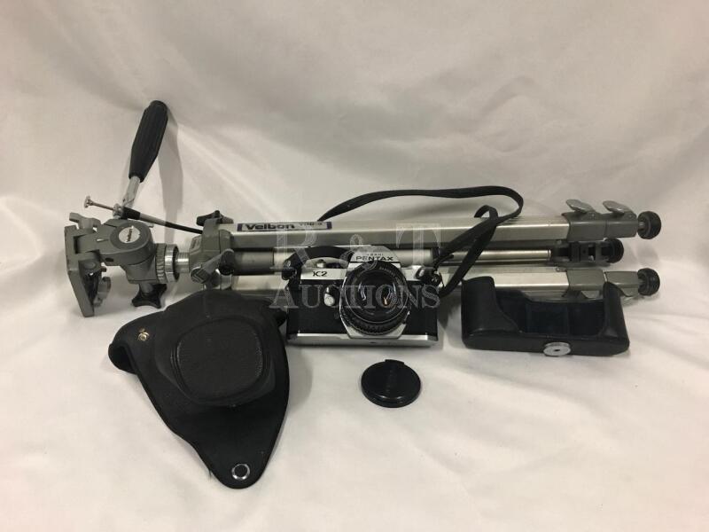 Pentax K2 35mm Camera& Tripod