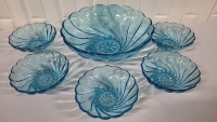Serving Bowl Set - Azure Swirl