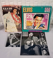 2 Vintage Elvis Presley Puzzles & 2 Calendars