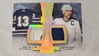 Mats Sundin & Wendel Clark Dual Game Worn Patch Card - 2/2