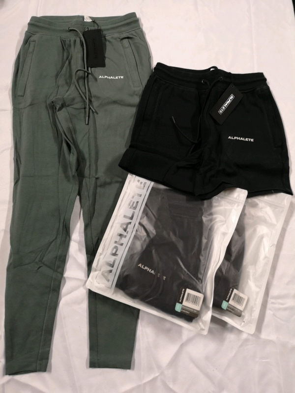 4 New ALPHALETE Women's Small Shorts & Jogger