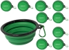 10 New Branded Collapsible / Travel Dog Bowls w Carabiner Clips