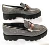 New FRANCO SARTO Ladies Balin Loafers Size 10M Pewter. - 2
