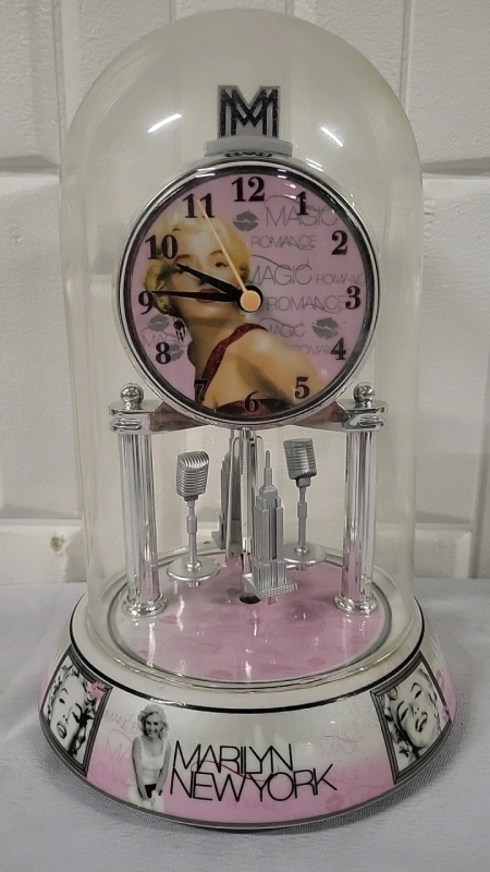 Marilyn Monroe Table Clock- 10" Tall