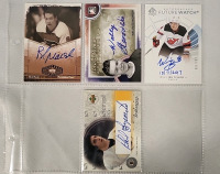 4 Signed NHL Hockey Cards - Phil Esposito +