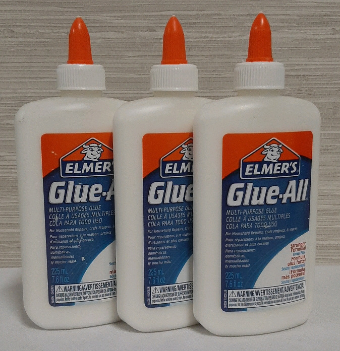 3 Bottles of Elmer's Glue All 225ml.