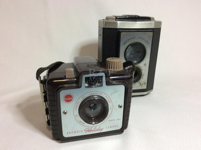 2 Vintage Kodak Brownie Cameras