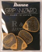 New 6 Pack - Ibanez Sand Grip Guitar Picks - Medium