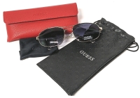 New* GUESSS GF5103 Sunglasses w Pouch, Hard Case & Cleaning Cloth