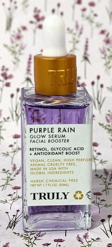 New TRULY Purple Rain Glow Serum Facial Booster 50ml.