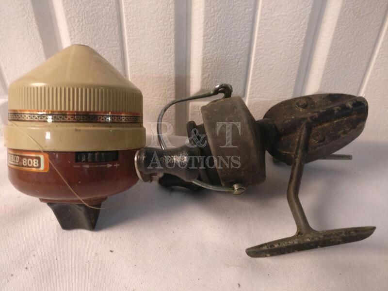 8 Vintage Fishing Reels & Parts