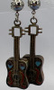 Sterling Guitar Earrings and Hoops Rings Art Neuvous - 4