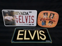 ELVIS Metal Licence Plates +