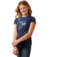 New Ariat Youth Frolic Short Sleeve Tee-Shirt. Medium.
