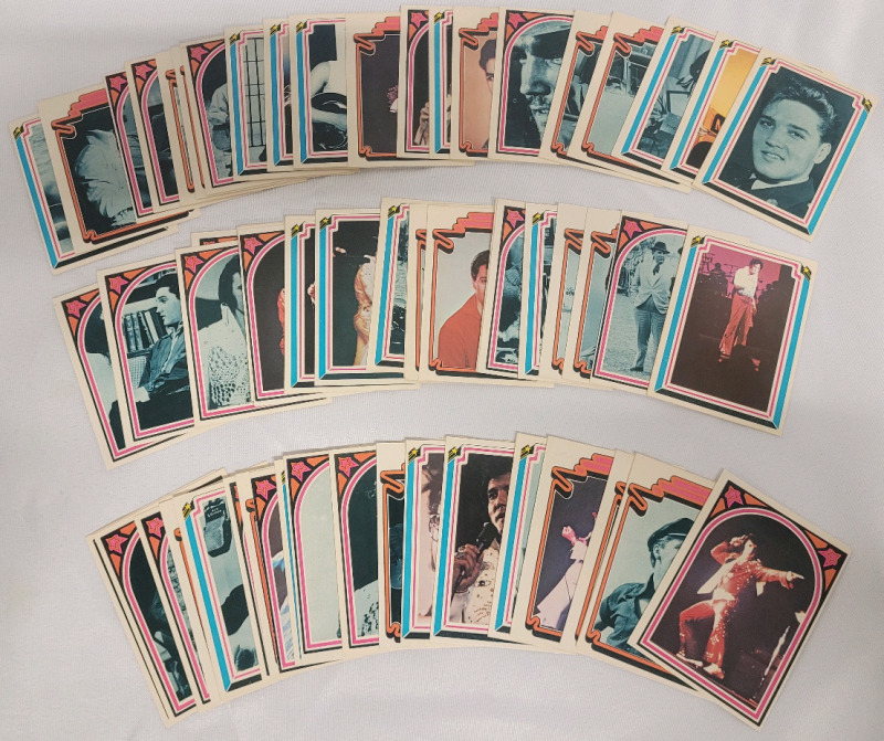 1978 Boxcar ELVIS PRESLEY Trading Card Set , Complete Set of 66 Cards