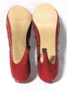 New Red Sparkle & Sequin High Heel Shoes (Size 39) - 5