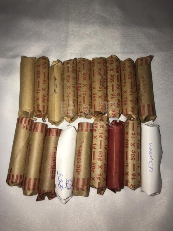 18 Rolls of American Pennies
