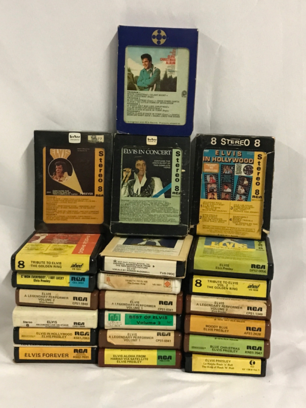 22 Elvis Presley 8-Track Cassette Tapes