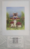 " Paper Hearts , Sending Love " by Nikki Milley Signed & Numbered Print #4/50