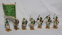 Mahdist Revolution Warriors Toy Soldier Lead Miniatures , 7pc. Set