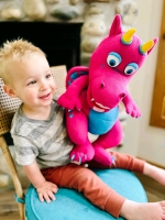 New PUPPET PALS Fiona Dragon Plush Hand Puppet