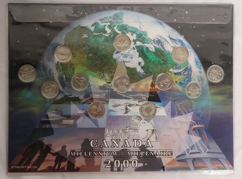 2000 Canadian Millennium ' Dreams of Our Nation ' Quarter Coin Set