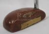 Wood Head w/Brass Face Golf Putter , RH , 35.5" Long - 3