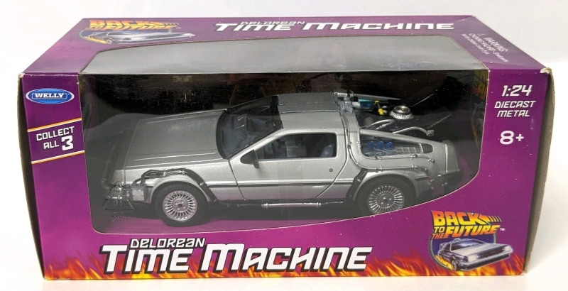 New 1:24 Scale Die-Cast Model Delorean Time Machine from Back to the Future