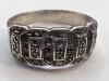 925 Sterling Band Ring + Bracelet stamped - 2