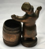 Antique Bronzed Chef Match Holder - 4