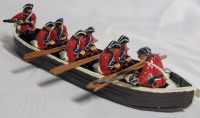 7 Year War British Soldiers in Boat Toy Soldier Lead Miniatures