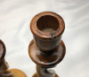 Carved Olive Wood Candlesticks Holy Land - 6