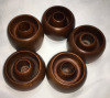 Solid Mahogany Candle Holders (5) - 2