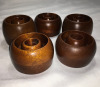 Solid Mahogany Candle Holders (5) - 5