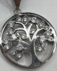 925 Sterling Tree of Life Pendant Chain with Stones - 5